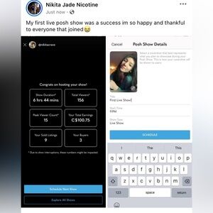 Poshmark Live Show Thank you